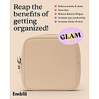 Embla Makeup Bag Travel Cosmetic Bag Toiletry Bag Cute Makeup Organizer Nylon Zipper Pouch Purse Storage Bag Cosmetics Organi