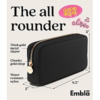 Embla Makeup Bag Travel Cosmetic Bag Toiletry Bag Cute Makeup Organizer Nylon Zipper Pouch Purse Storage Bag Cosmetics Organi