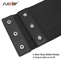 Suosdey 2 Pack Black Corset Belt For Women Vintage Laceup Elastic Waist Belt Tied Waspie Wide Belt For Halloween Costume