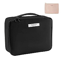 Queboom Travel Makeup Bag Cosmetic Bag Makeup Bag Toiletry Bag For Women And Men Black