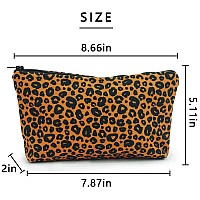 Cosmetic Bags For Women Small Leopard Makeup Bag For Purse Travel Toiletry Bag Accessories Organizer Zipper Pouch Gift Idea