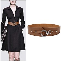 Jasgood Womens Fashion Vintage Wide Elastic Stretch Waist Belt With Interlock Buckle Halloween Belt