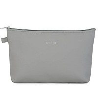 Wandf Cosmetic Bag For Women Makeup Bag Organizer Small Mini Makeup Pouch For Purse Water Resistant Girls Giftlgrey