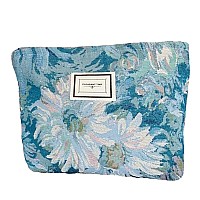 Cosmetic Bags For Women Flowers Printing Makeup Bag Large Capacity Purse Travel Toiletry Zipper Storage Pouch Make Up Brushes Or