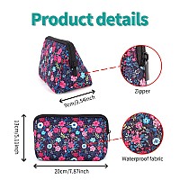 Ajltpa Cosmetic Bag Waterproof Neoprene Zipper Pouch Travel Portable Toiletry Makeup Bags Organizer Case For Women And Girls Fl