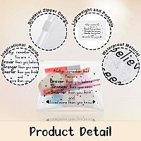 Sotiff 60 Pcs Bulk Inspirational Gifts For Women Inspirational Makeup Bags Eva Cosmetic Toiletry Bags Thank You Encouragement C