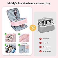 Dimj Makeup Bags For Women Makeup Organizer Travel Cosmetic Travel And Jewelry Bag Pouch For Makeup Brushes Toiletry Jewelry M