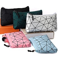 5 Pcs Makeup Bags With Zipper Cosmetic Travel Carrying Case Toiletry Pouch Teacher Gifts In Five Colors Teacher Appreciation Gi