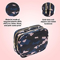 Conair Makeup Bag Large Double Zip Toiletry And Cosmetic Bag Perfect Size For Use At Home Or Travel Double Zip Organizer Shap