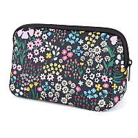 Ajltpa Cosmetic Bag Waterproof Neoprene Zipper Pouch Travel Portable Toiletry Makeup Bags Organizer Case For Women And Girls Da