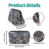 Ajltpa Cosmetic Bag Waterproof Neoprene Zipper Pouch Travel Portable Toiletry Makeup Bags Organizer Case For Women And Girls Da