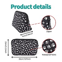 Ajltpa Cosmetic Bag Waterproof Neoprene Zipper Pouch Travel Portable Toiletry Makeup Bags Organizer Case For Women And Girls Pa