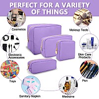 Uixizq Waterproof Mini Makeup Bag Pouch For Pursesmall Cosmetic Travel Bag Pouch Nylon Toiletry Organizers Bag For Women Girls