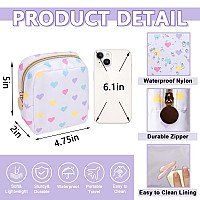 Waterproof Mini Makeup Bag Pouch For Pursenylon Travel Toiletry Organizers Bag Small Cosmetic Bag For Women Girlcute Mini Zipp