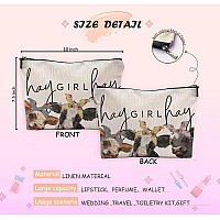 Negiga Cow Gifts Western Makeup Bag Cow Makeup Bag Cow Print Stuff Makeup Bags For Women