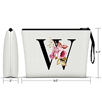 Vavabox Az Personalized Makeup Bagbirthday Gifts For Women Momgifts For Best Friendbride Bridesmaid Cosmetic Bag W White