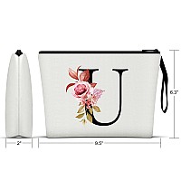 Vavabox Az Personalized Makeup Bag Birthday Gifts For Women Mom Gifts For Best Friend Bride Bridesmaid Cosmetic Bag U White