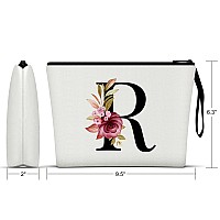 Vavabox Az Personalized Makeup Bagbirthday Gifts For Women Momgifts For Best Friendbride Bridesmaid Cosmetic Bag R White