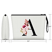 Vavabox Az Personalized Makeup Bagbirthday Gifts For Women Momgifts For Best Friendbride Bridesmaid Cosmetic Bag A White