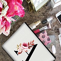 Vavabox Az Personalized Makeup Bagbirthday Gifts For Women Momgifts For Best Friendbride Bridesmaid Cosmetic Bag A White