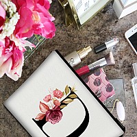 Vavabox Az Personalized Makeup Bagbirthday Gifts For Women Momgifts For Best Friendbride Bridesmaid Cosmetic Bag D White