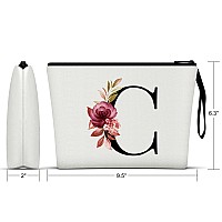 Vavabox Az Personalized Makeup Bagbirthday Gifts For Women Momgifts For Best Friendbride Bridesmaid Cosmetic Bag C White