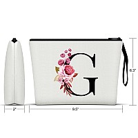 Vavabox Az Personalized Makeup Bagbirthday Gifts For Women Momgifts For Best Friendbride Bridesmaid Cosmetic Bag G White