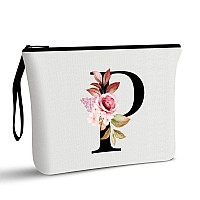 Vavabox Az Personalized Makeup Bagbirthday Gifts For Women Momgifts For Best Friendbride Bridesmaid Cosmetic Bag P White