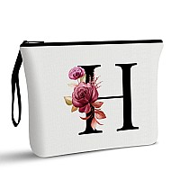 Vavabox Az Personalized Makeup Bagbirthday Gifts For Women Momgifts For Best Friendbride Bridesmaid Cosmetic Bag H White