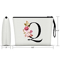 Vavabox Az Personalized Makeup Bag Birthday Gifts For Women Mom Gifts For Best Friend Bride Bridesmaid Cosmetic Bag Q White