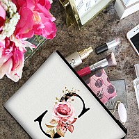 Vavabox Az Personalized Makeup Bagbirthday Gifts For Women Momgifts For Best Friendbride Bridesmaid Cosmetic Bag S White