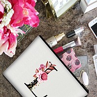 Vavabox Az Personalized Makeup Bagbirthday Gifts For Women Momgifts For Best Friendbride Bridesmaid Cosmetic Bag L White