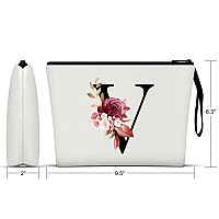 Vavabox Az Personalized Makeup Bagbirthday Gifts For Women Momgifts For Best Friendbride Bridesmaid Cosmetic Bag V White