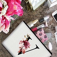 Vavabox Az Personalized Makeup Bagbirthday Gifts For Women Momgifts For Best Friendbride Bridesmaid Cosmetic Bag V White