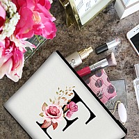 Vavabox Az Personalized Makeup Bagbirthday Gifts For Women Momgifts For Best Friendbride Bridesmaid Cosmetic Bag E White