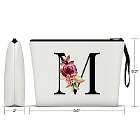 Vavabox Az Personalized Makeup Bagbirthday Gifts For Women Momgifts For Best Friendbride Bridesmaid Cosmetic Bag M White