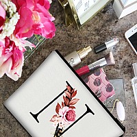 Vavabox Az Personalized Makeup Bagbirthday Gifts For Women Momgifts For Best Friendbride Bridesmaid Cosmetic Bag N White