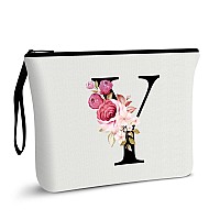 Vavabox Az Personalized Makeup Bag Birthday Gifts For Women Mom Gifts For Best Friend Bride Bridesmaid Cosmetic Bag Y White