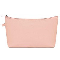 Wandf Cosmetic Bag For Women Makeup Bag Organizer Mini Makeup Pouch For Purse Water Resistant Girls Giftmdark Pink