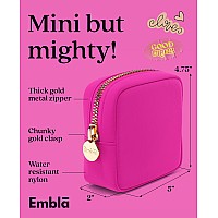 Embla Makeup Bag Travel Cosmetic Bag Toiletry Bag Cute Makeup Organizer Nylon Zipper Pouch Purse Storage Bag Cosmetics Organi