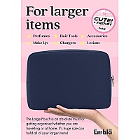 Embla Makeup Bag Travel Cosmetic Bag Toiletry Bag Makeup Organizer Nylon Zipper Pouch Purse Storage Bag Cosmetics Organizer