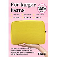 Embla Makeup Bag Travel Cosmetic Bag Toiletry Bag Cute Makeup Organizer Nylon Zipper Pouch Purse Storage Bag Cosmetics Organi