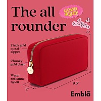 Embla Makeup Bag Travel Cosmetic Bag Toiletry Bag Cute Makeup Organizer Nylon Zipper Pouch Purse Storage Bag Cosmetics Organi