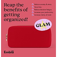 Embla Makeup Bag Travel Cosmetic Bag Toiletry Bag Cute Makeup Organizer Nylon Zipper Pouch Purse Storage Bag Cosmetics Organi