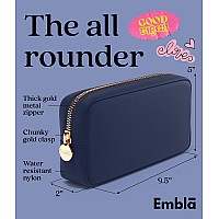 Embla Makeup Bag Travel Cosmetic Bag Toiletry Bag Makeup Organizer Nylon Zipper Pouch Purse Storage Bag Cosmetics Organizer