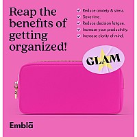 Embla Makeup Bag Travel Cosmetic Bag Toiletry Bag Cute Makeup Organizer Nylon Zipper Pouch Purse Storage Bag Cosmetics Organi