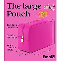 Embla Makeup Bag Travel Cosmetic Bag Toiletry Bag Cute Makeup Organizer Nylon Zipper Pouch Purse Storage Bag Cosmetics Organi