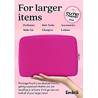 Embla Makeup Bag Travel Cosmetic Bag Toiletry Bag Cute Makeup Organizer Nylon Zipper Pouch Purse Storage Bag Cosmetics Organi