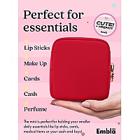 Embla Makeup Bag Travel Cosmetic Bag Toiletry Bag Cute Makeup Organizer Nylon Zipper Pouch Purse Storage Bag Cosmetics Organi