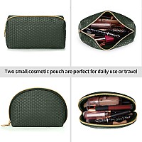 Ktmouw Makeup Bag 3 Pcs Waterproof Cosmetic Bag Set Portable Travel Cosmetic Bag Multifunction Organizer Storage Bag Weave Toile